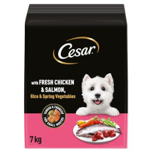 Cesar Adult Dry Dog Food with Fresh Chicken, Salmon & Vegetables 7 kg