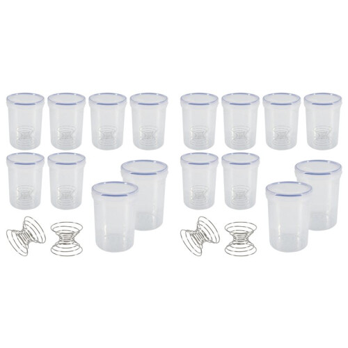 16 Sets Paint Container with Mixing  Touch  Paint Storage Cups for Repainting Leftover Paint,1000Ml
