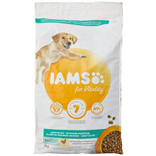 Iams Dry Dog Food Adult Light, 3 kg - Pack of 3