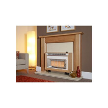 Designer Fire - FLAVEL FORML0EN LIGHT OAK MISERMATIC GAS FIRE â“ EC