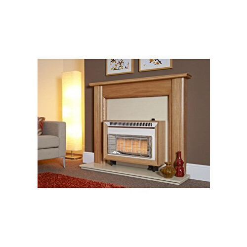 Designer Fire - FLAVEL FORML0EN LIGHT OAK MISERMATIC GAS FIRE â“ EC