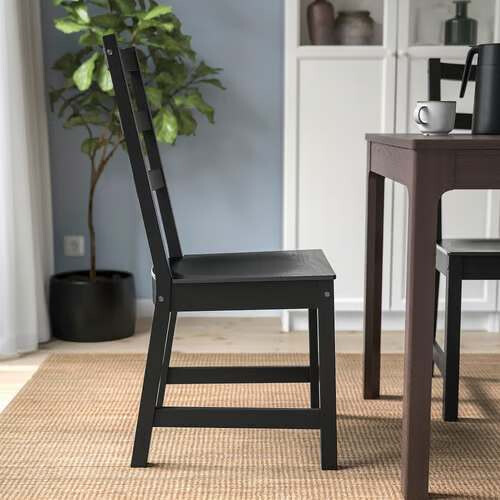 IKEA NORDVIKEN Dining Chair-Black 1