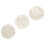 100X Perles Plate en Nacre Coquillage Rond 35mm Blanc 10