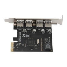 SSU 4 Port USB 3.0 PCI-E Erweiterungs Karte PCI Express PCIe USB 3.0 HUB Adapter 4-Port USB3.0 Controller USB3.0 PCIe