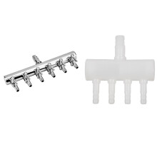 2PCS 4 Way Aquarium Oxygen Tube Fitting Splitter with Aquarium Air Flow Splitter Fish Tank Air Control Valve