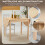 Drop Leaf Dining Table for 6 People Natural Wood 8