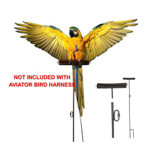 2 Pcs Pet Bird Harness and Leash,Adjustable Bird Harness Leash Pet Anti-Bite Leash-S & M