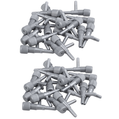 Aquarium Fish Oxygen Air  Tubing Flow Control Valve 40 Pcs Gray
