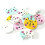 200 Pcs Button Sewing Scrapbooking DIY  Accessories, 100 Pcs Round & 100 Pcs Cat 8