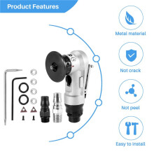 Manual Pneumatic Chamfering Machine, Linear Chamfering Tools, 45 Degree Metal Trimming Arc Corner Deburring Kit