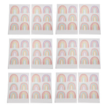 Rainbow Bedroom Decor for Girls Colorful Rainbow Wall Decals Room Decor for Kids Nursery Bedroom Decorations 72 Pieces