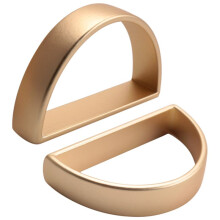 10 Pieces Gold Napkin Rings Metal Napkin Ring Holders Modern Design Ring Holder Metal Semicircle Serviette Buckles