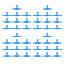 40 Pieces Plastic Aquarium Fish Tank 2 Way Air Pump Control Valves,
