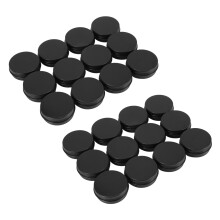 24Pcs 1Oz Black Aluminum Tin Jars Round Screw Lid Containers Empty Metal Storage Cans