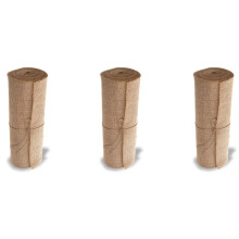 3X Burlap Doily Roll No-Fray Anti-Slip Blanket with Design. Burlap Fabric Rolls are Suitable for Weddings