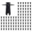 200Pcs  Lined with Fasteners Rivet Snaps Decorative Panel Snaps Suitable for 1