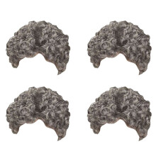 4X Silver Adult Momma Old Lady Costume Wig Granny