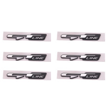 6X Cool 3D Car Style Sticker Letters Sticker for Rear Trunk Car Doors Stickers