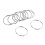 30X Quality 50mm Keyring Split Ring Set Heavy Duty Large Nickel Key Loop Sprung Hoop 2
