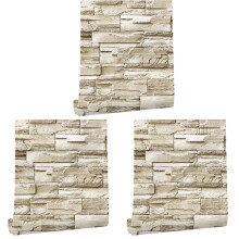 3X,6M Vinyl 3D Brick Rock Sticker Paper Self Adhesive Wallpaper Furniture Wall Stickers