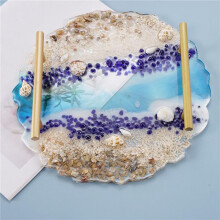 4X DIY Crystal Epoxy Mold Compote Swing Table Round Lace Coaster Table Decoration Silicone Mold