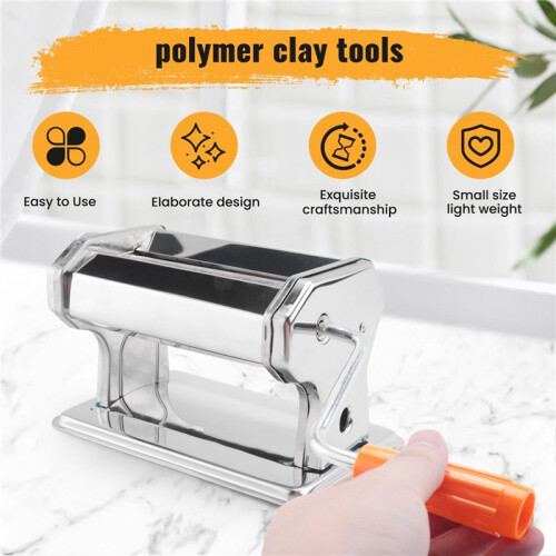 Clay Presser Machine Polymer Clay Roller Machine Clay Conditioning Machine Effortless Mixing Blending Colors 2