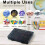 4x Plastic Stackable Organizer Container with Adjustable Dividers, Plastic Box with 18 Removable Grids Compartments 2
