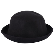 1Piece Melon Bowler Hat Hat Bowler Hat Bowler Hat Hat Chaplin Hat Riding Hat (Black)