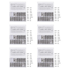 6000Pcs Stainless Steel Eyeglasses Watch Repair Screw Replacement Kit Set Tiny Screws Nut Assortment Repair Tool Kit Set