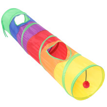 Cat Tunnel Pet Tube Collapsible Toy Indoor Outdoor Kitty Puppy Toys for Puzzle Exercising Hiding Training and Running with Fun and Two Peek