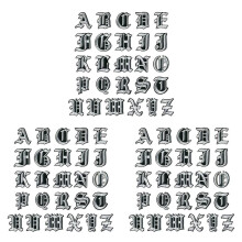 78X English Alphabet Letters Mixed Embroidered Sew Badge Iron Patch for Clothes