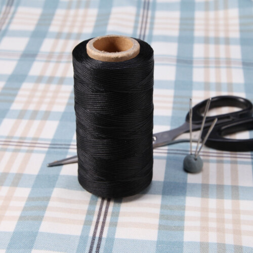 Flat wax wire coil 260M leather leather DIY DIY black