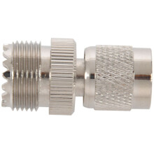 8X TNC Male to PL259 UHF Female Adapter Connector,Silver