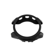 Garmin Forerunner 965 Uhrengehäuse - TPU-Abdeckung in schwarzer Ledertextur