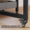 Industrial Folding Dining Table with Shelves Grey 8