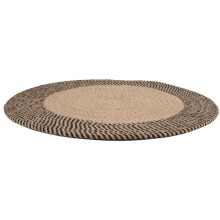 Japanischer Stil Gewebter Teppich Jute Runde Bodenmatte Einfache Couchtischmatten Schlafzimmer Wohnzimmer Sofa Bodenteppiche (S)
