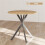 Round Kitchen Table Compact Design Oak Black 5