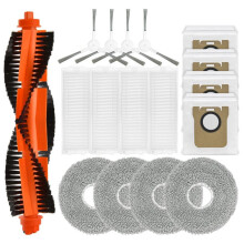 17 Pezzi per Mijia M30 Pro/C107 Parti Principali Spazzola Laterale Filtro HEPA Panno per Mop Sacchetto Della Polvere Accessori di Ricambio