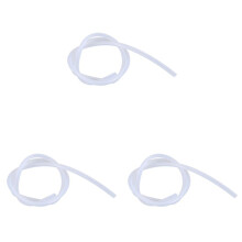 3 Roll 6mm x 8mm Silicone Food Grade Water Air Tube Hose 1 Meter