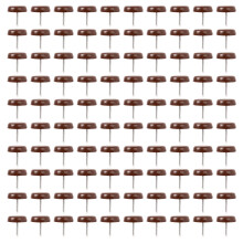 100 STÜCKE Stuhl Tisch MöBel Bein Unterseite FüßE Kunststoff Pads Gleiter Gleiter Nagel Holz Boden MöBel Schutz GeräUsch Vernichter