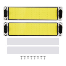 2 StüCke 12-24V 108LED Auto COB Innenlichtleiste Auto LED Innenbeleuchtung RV Deckenkuppel Lichter für Wohnmobil AnhäNger RV