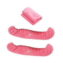 (Pink) 2 Pcs Ice Skate Blade Guards Hockey Covers Durable & Fashionable