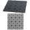 Prosperplast Caillebotis traforato nero in plastica Prosperplast Mosaic 1