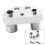 Silver AC Compressor Adapter Fitting Kit for A/C Quick Coupling AC Compressor Connector 1