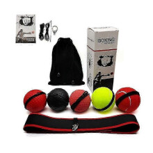 (red pu ball 20g) Huvudmonterad boxningsreaktionsboll för snabbhets- och reflexträning