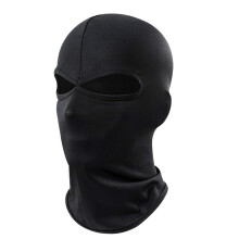 (Black) Windproof Balaclava Ski Mask Full Face Helmet Liner for Cycling Motorcycle Fishing Black
