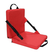 (red) Siège de tribune de stade 25-26 avec dossier et coussin rembourré large