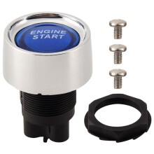 Motor Taste Auto 12V 24V Blau Auto Start Motor Taste Licht Schalter Taste Start ZüNd Schalter für Racing-Blau