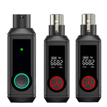 New Wired to Wireless Microphone Receiver UHF 630MHz-690MHz Professional Transceiver System Plug and  B