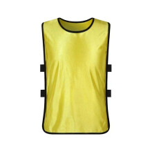 (Yellow, S) Children Football Training Vest Junior Uniform